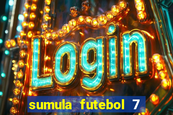 sumula futebol 7 society excel